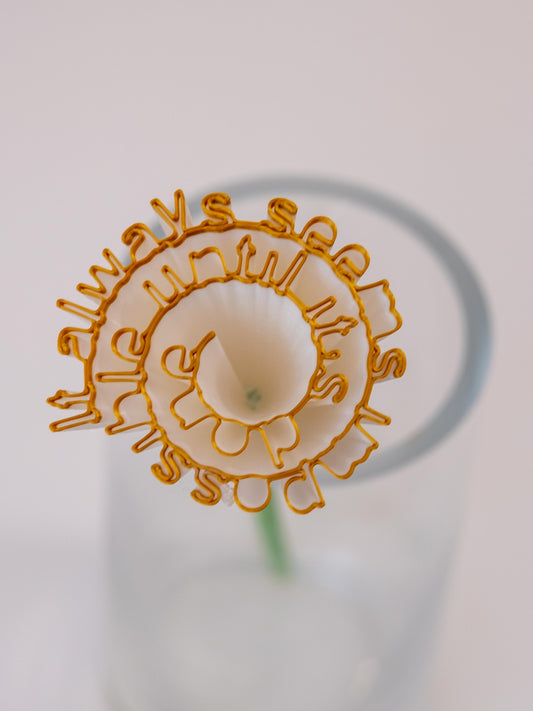 Flower "It always seems impossible until it's done"